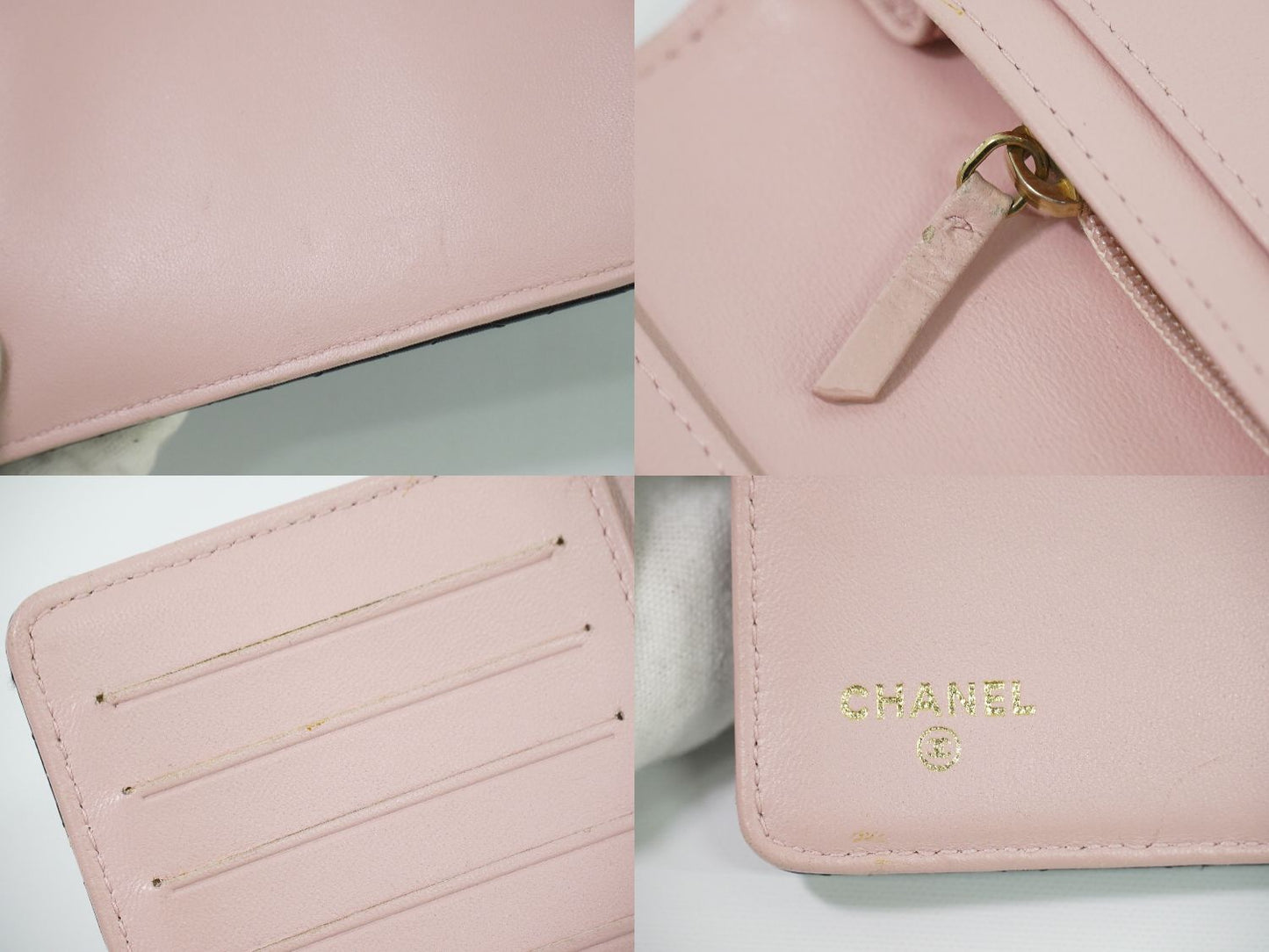 CHANEL ココマーク マイクロマトラッセ 長財布 ブラック