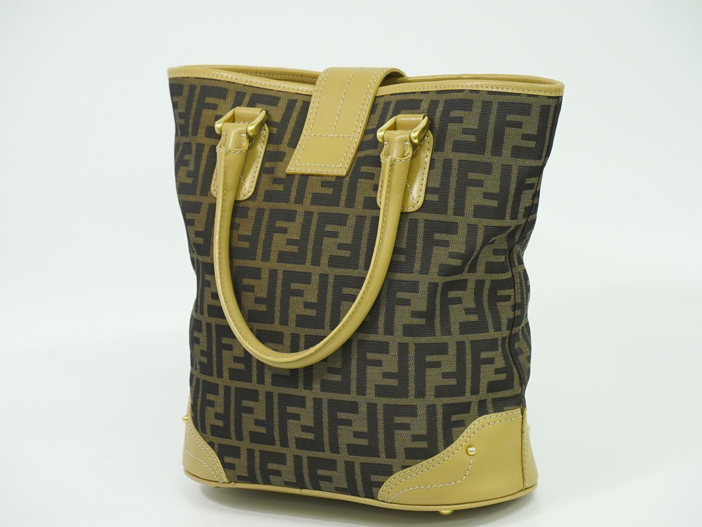 FENDI ズッカ トートバッグ ブラウン 8BH091