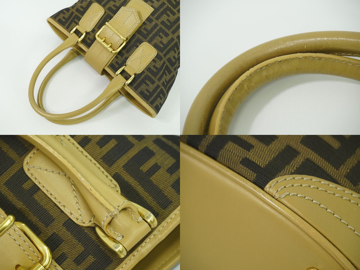 FENDI ズッカ トートバッグ ブラウン 8BH091