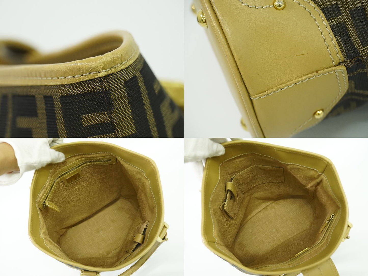 FENDI ズッカ トートバッグ ブラウン 8BH091