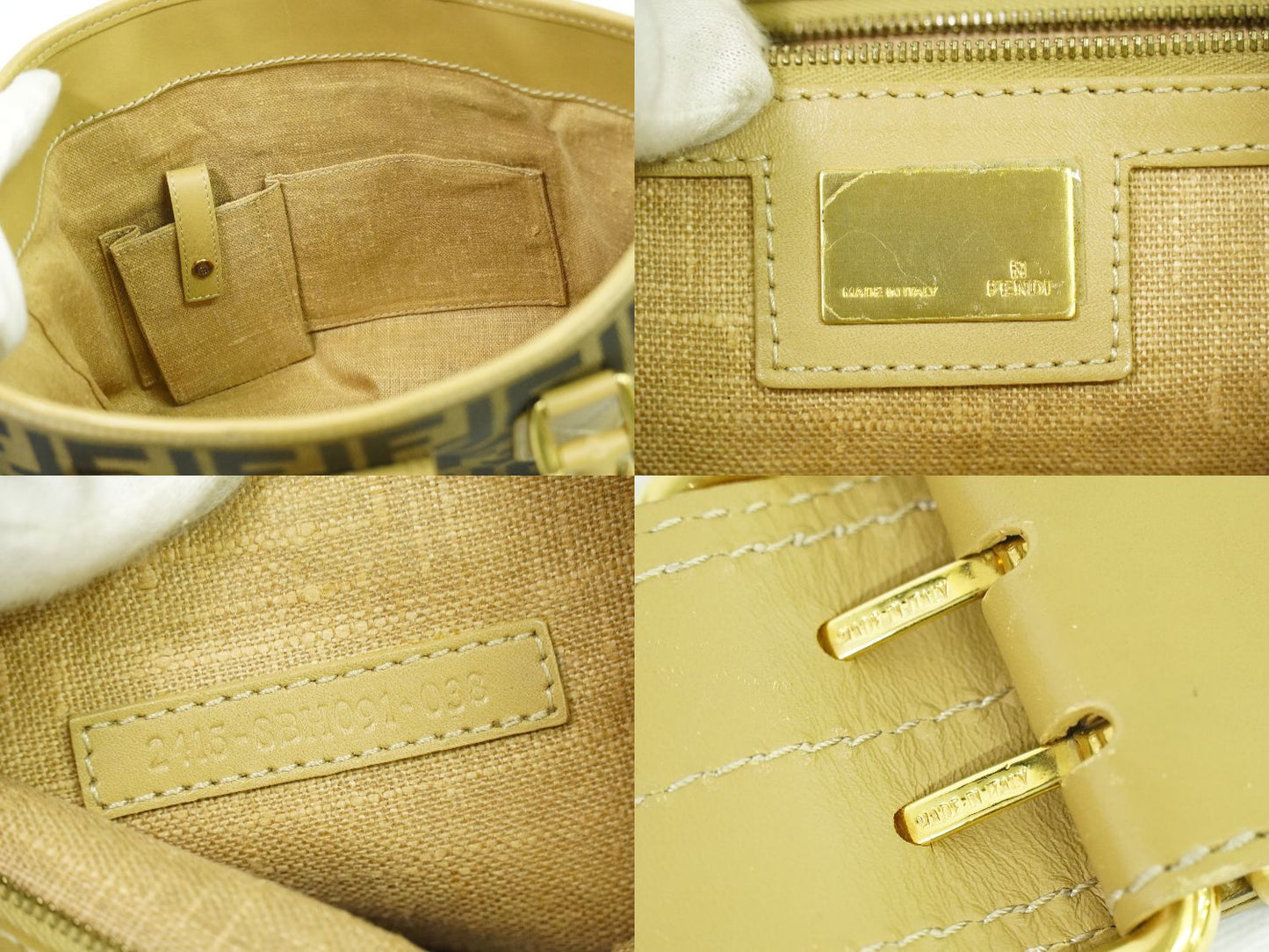 FENDI ズッカ トートバッグ ブラウン 8BH091