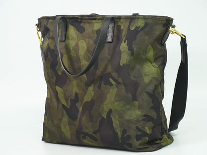 PRADA カモフラージュ 迷彩柄 2WAY ショルダーバッグ カーキ ブラック ブラウン