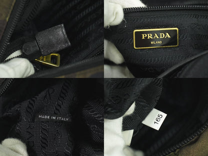 PRADA カモフラージュ 迷彩柄 2WAY ショルダーバッグ カーキ ブラック ブラウン