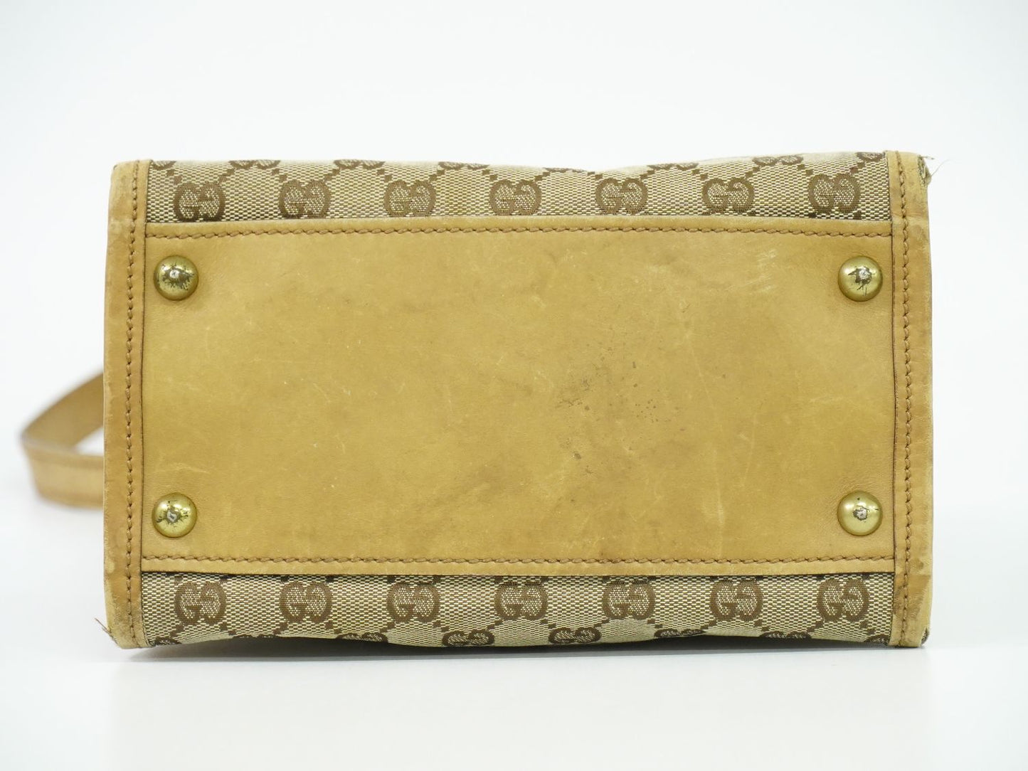 GUCCI GGキャンバス ショルダーバッグ ベージュ 110292