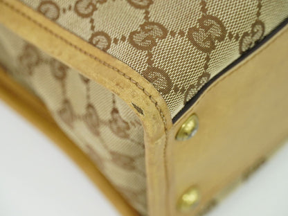 GUCCI GGキャンバス ショルダーバッグ ベージュ 110292