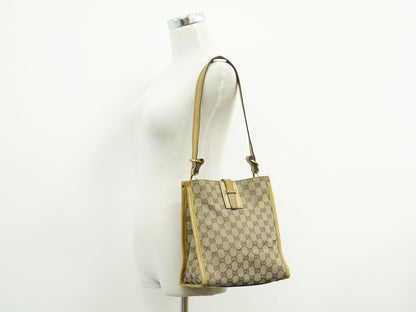 GUCCI GGキャンバス ショルダーバッグ ベージュ 110292