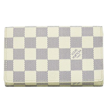 LOUIS VUITTON ポルトフォイユ トレゾール ダミエ アズール 折財布 N61744