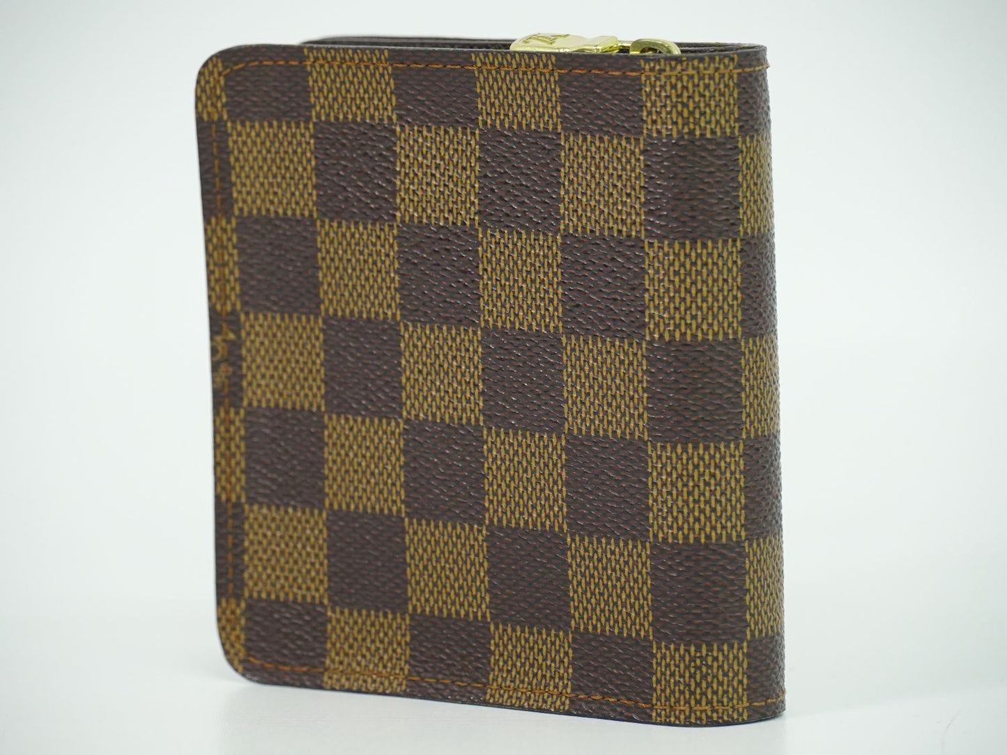 LOUIS VUITTON コンパクト ジップ ダミエ エベヌ 折財布 N61668