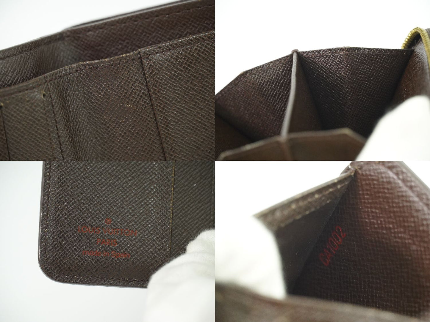 LOUIS VUITTON コンパクト ジップ ダミエ エベヌ 折財布 N61668