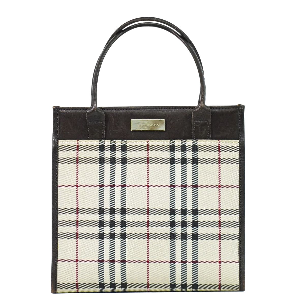 BURBERRY ノバチェック ハンドバッグ ベージュ ブラウン