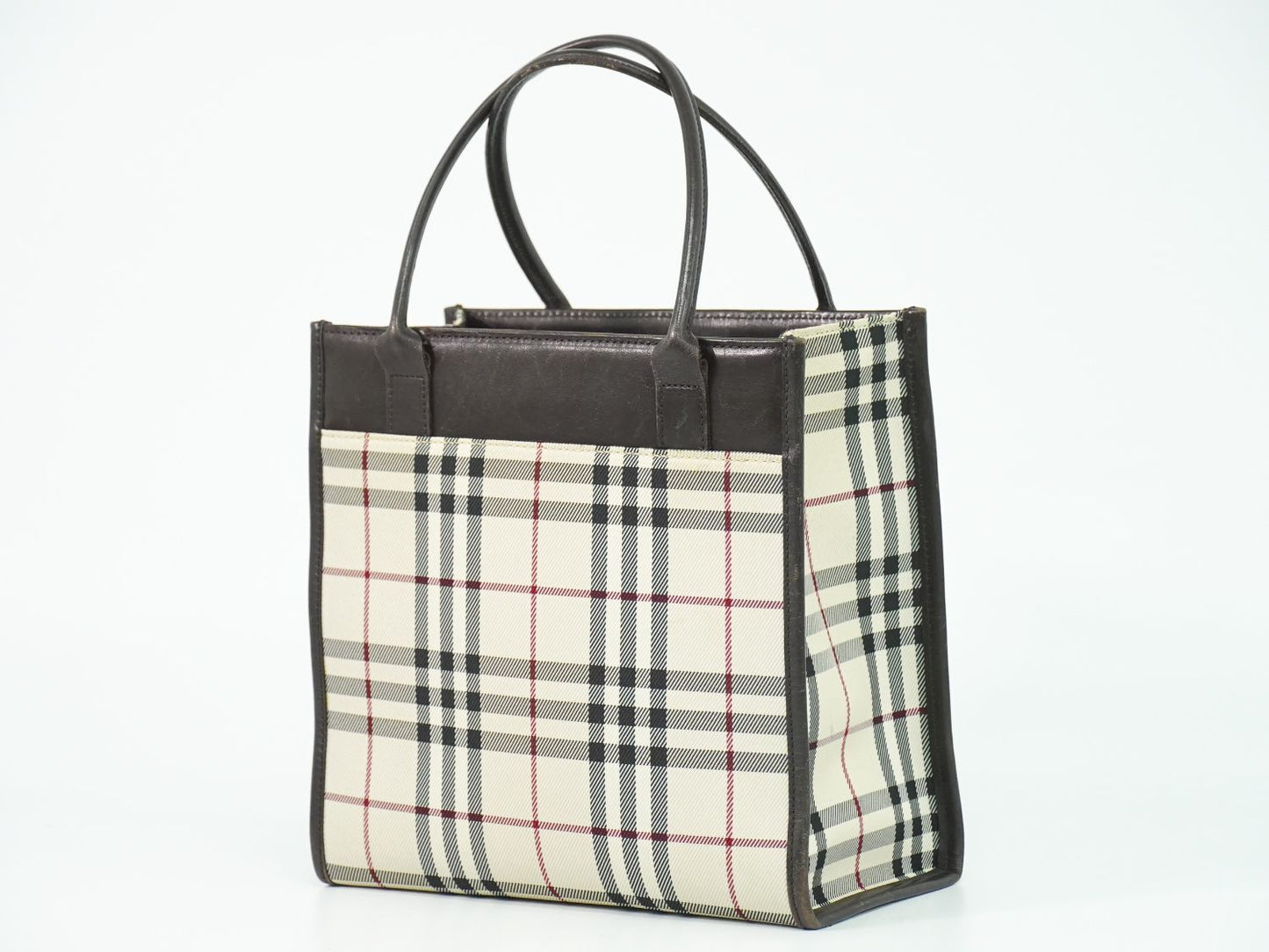 BURBERRY ノバチェック ハンドバッグ ベージュ ブラウン
