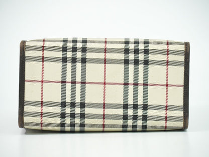 BURBERRY ノバチェック ハンドバッグ ベージュ ブラウン