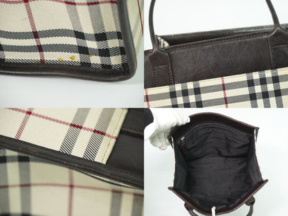 BURBERRY ノバチェック ハンドバッグ ベージュ ブラウン