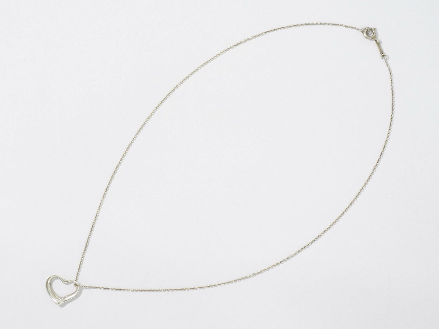TIFFANY & Co. オープンハート STERLING ネックレス シルバー
