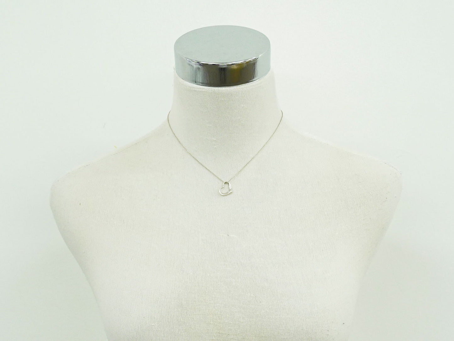 TIFFANY & Co. オープンハート STERLING ネックレス シルバー