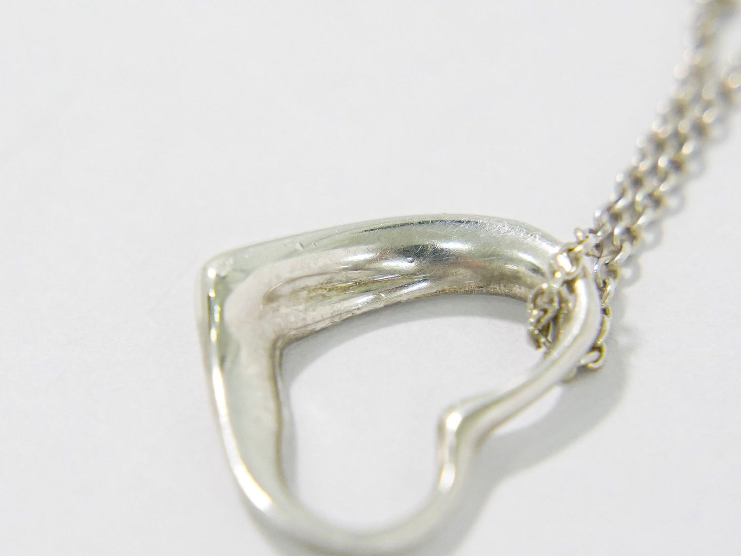 TIFFANY & Co. オープンハート STERLING ネックレス シルバー