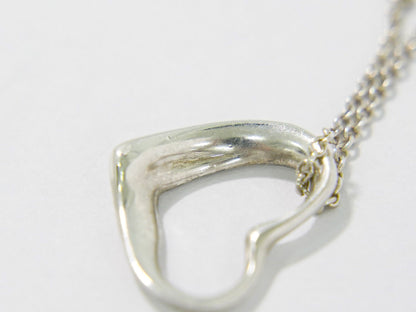 TIFFANY & Co. オープンハート STERLING ネックレス シルバー