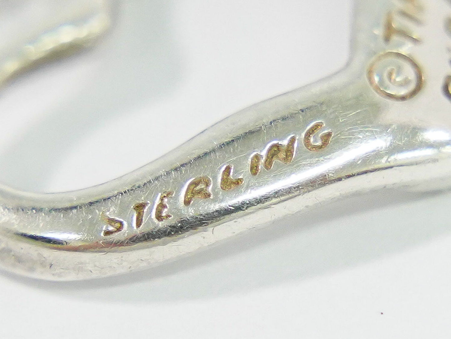 TIFFANY & Co. オープンハート STERLING ネックレス シルバー
