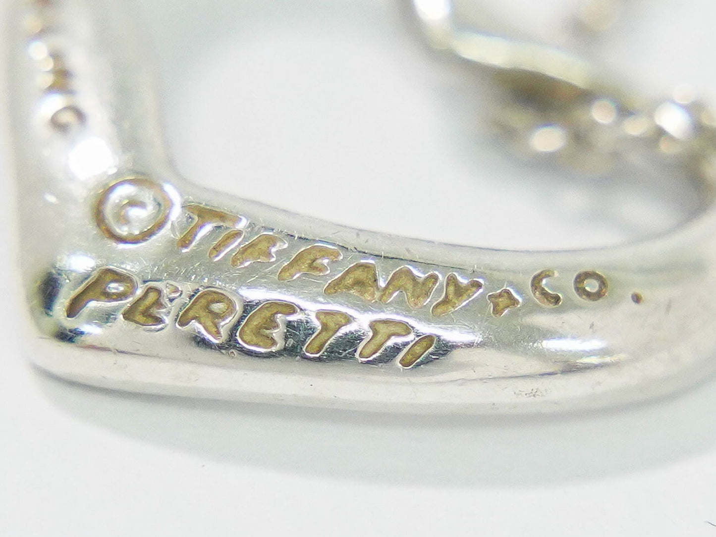 TIFFANY & Co. オープンハート STERLING ネックレス シルバー