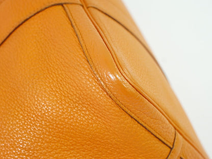 HERMES ガーデンパーティ PM トゴ レザー トートバッグ □N刻 オレンジ