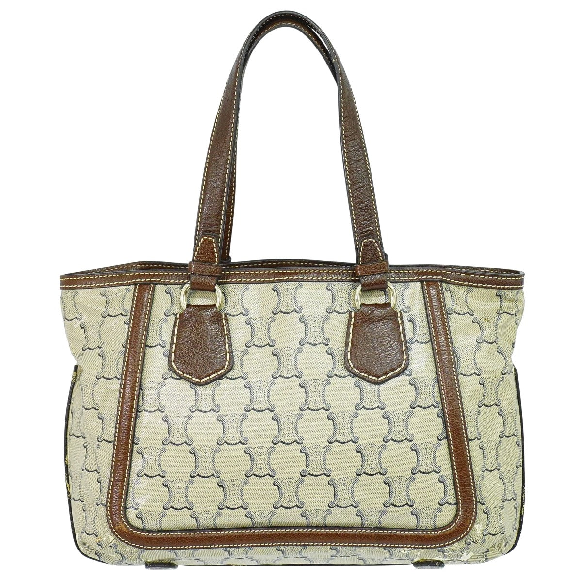CELINE トリオンフ トートバッグ ベージュ ブラウン