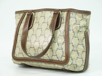 CELINE トリオンフ トートバッグ ベージュ ブラウン
