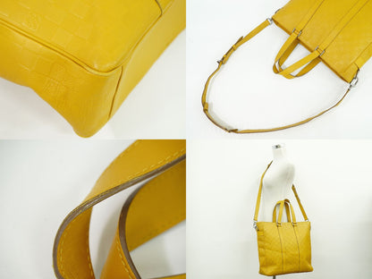 LOUIS VUITTON ネオ タダオ ダミエ アンフィニ 2WAY ビジネスバッグ ソラール イエロー N41228