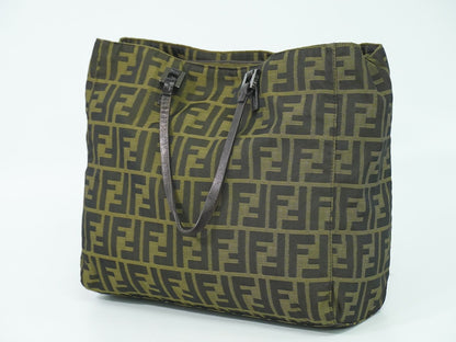 FENDI ズッカ トートバッグ ブラウン 8BH019