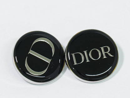 Dior ロゴ ビーモチーフ ピンバッジ 4点セット ノベルティ メタル ブラック ネイビー シルバー