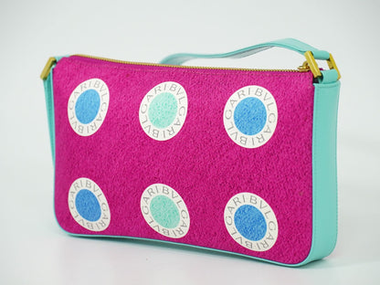 BVLGARI ロゴ ショルダーバッグ ピンク マルチカラー