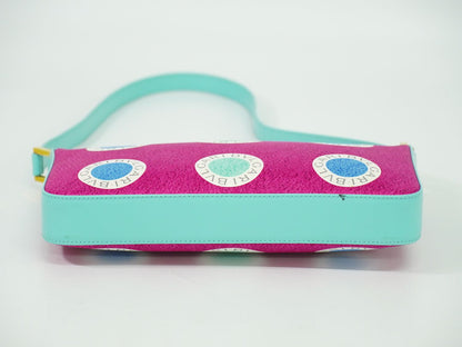 BVLGARI ロゴ ショルダーバッグ ピンク マルチカラー