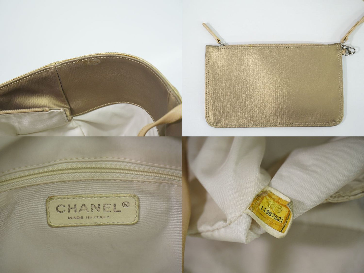 CHANEL ココマーク パリビアリッツ GM トートバッグ ゴールド