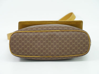 GUCCI オールドグッチ マイクロGG ショルダーバッグ ブラウン ベージュ