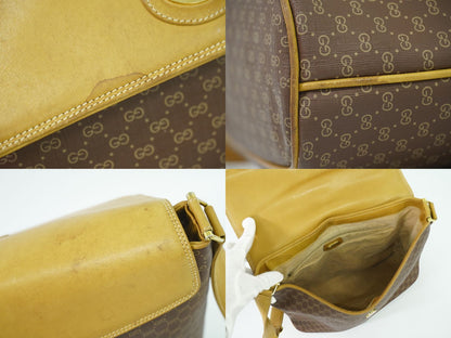 GUCCI オールドグッチ マイクロGG ショルダーバッグ ブラウン ベージュ
