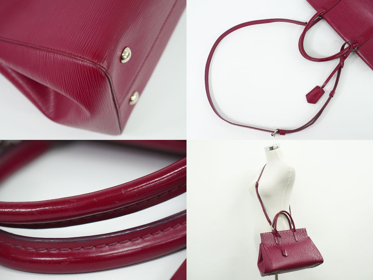 LOUIS VUITTON マルリー MM エピ レザー 2WAY ショルダーバッグ ピヴォワンヌ M41282