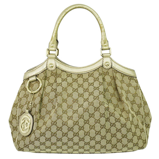GUCCI スーキー トートバッグ ベージュ ブラウン 211944