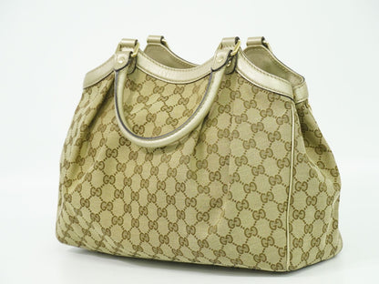 GUCCI スーキー トートバッグ ベージュ ブラウン 211944