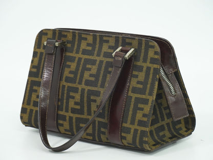FENDI ズッカ ハンドバッグ ブラウン