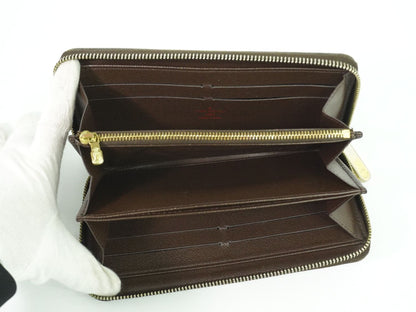 LOUIS VUITTON ジッピーウォレット ダミエ エベヌ 長財布 N60015