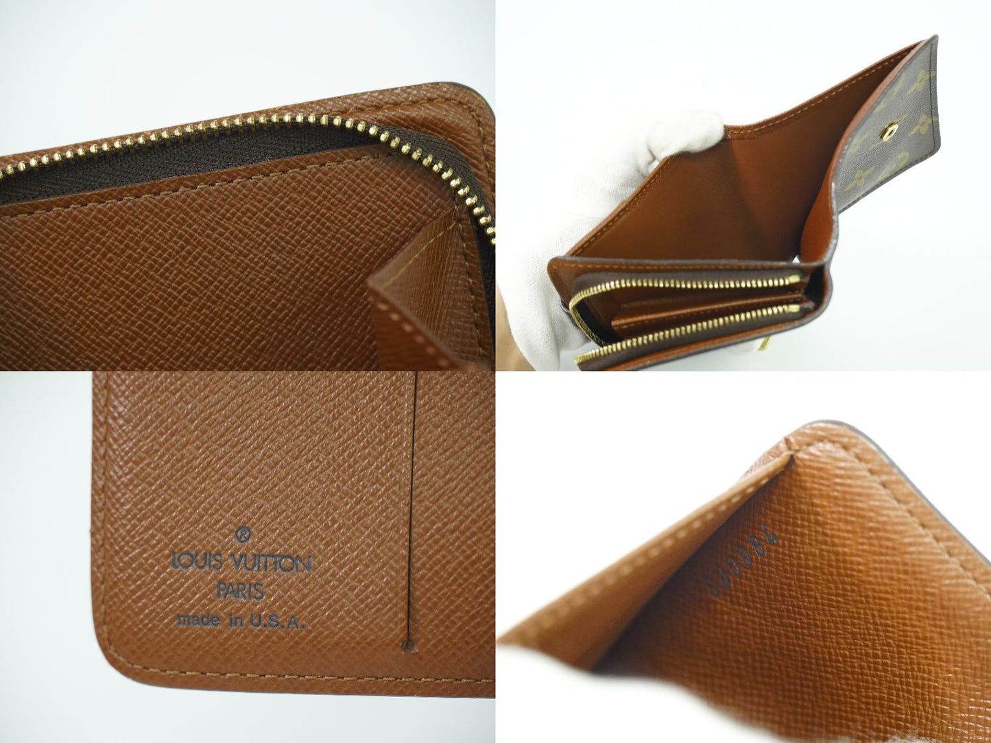 LOUIS VUITTON コンパクトジップ モノグラム 折財布 M61667