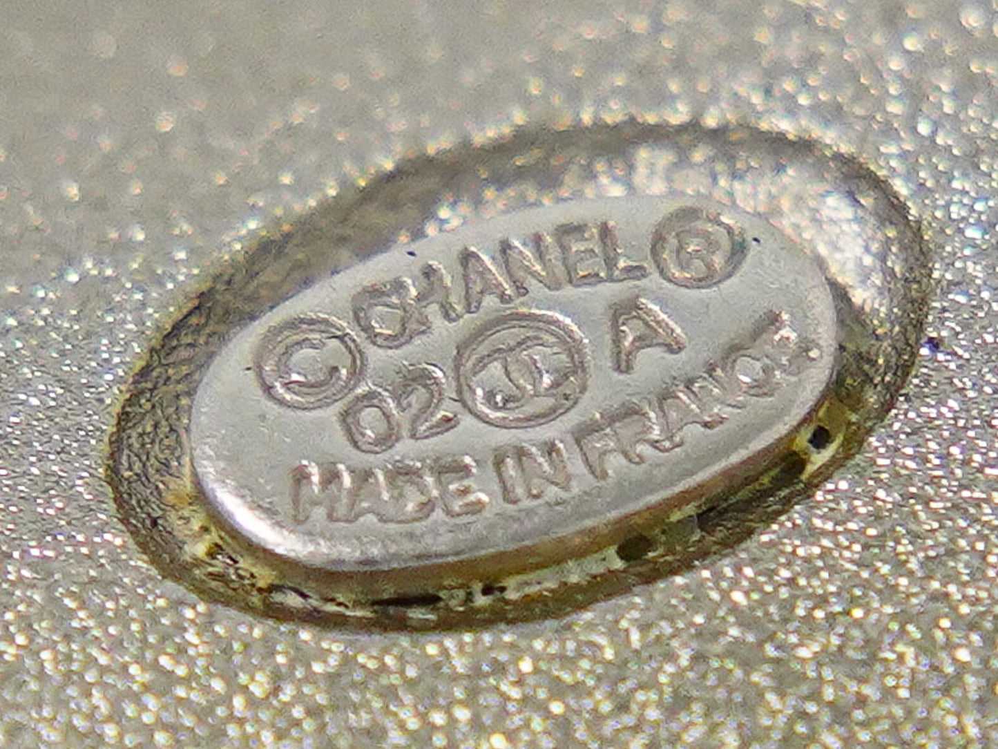 CHANEL ココマーク スクエア リング 15号 メタル ブラック