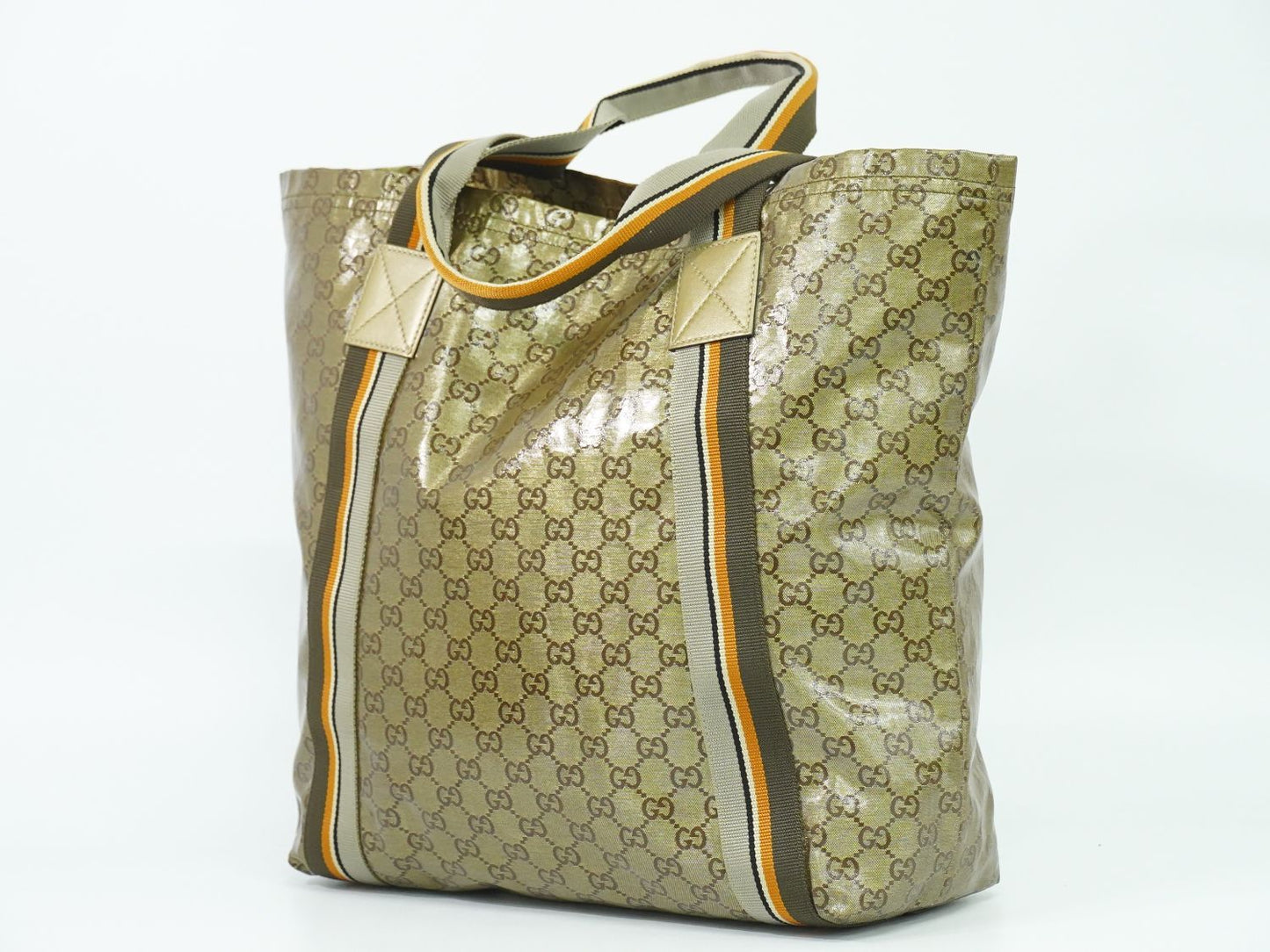 GUCCI シェリーライン GGクリスタル トートバッグ ゴールド 189669