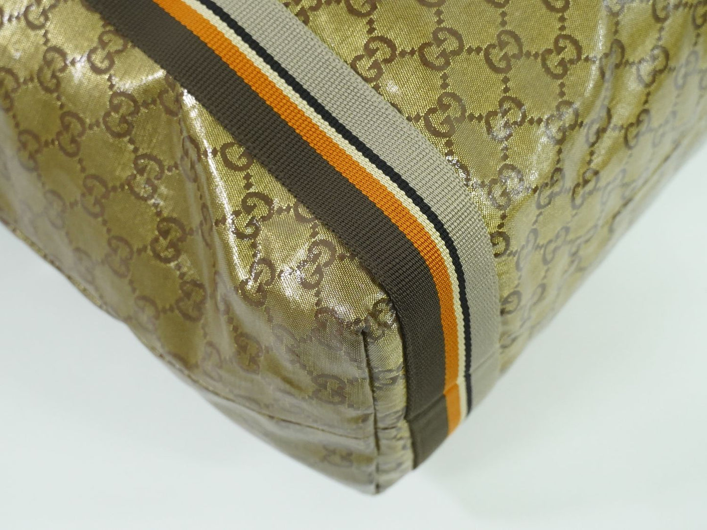 GUCCI シェリーライン GGクリスタル トートバッグ ゴールド 189669