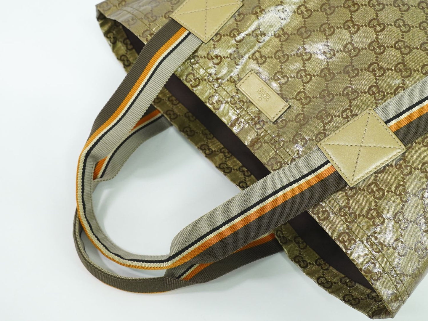 GUCCI シェリーライン GGクリスタル トートバッグ ゴールド 189669