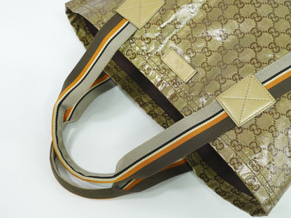 GUCCI シェリーライン GGクリスタル トートバッグ ゴールド 189669