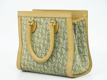 Christian Dior トロッター ハンドバッグ カーキ ベージュ