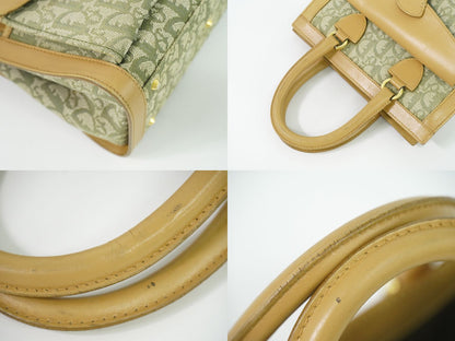 Christian Dior トロッター ハンドバッグ カーキ ベージュ