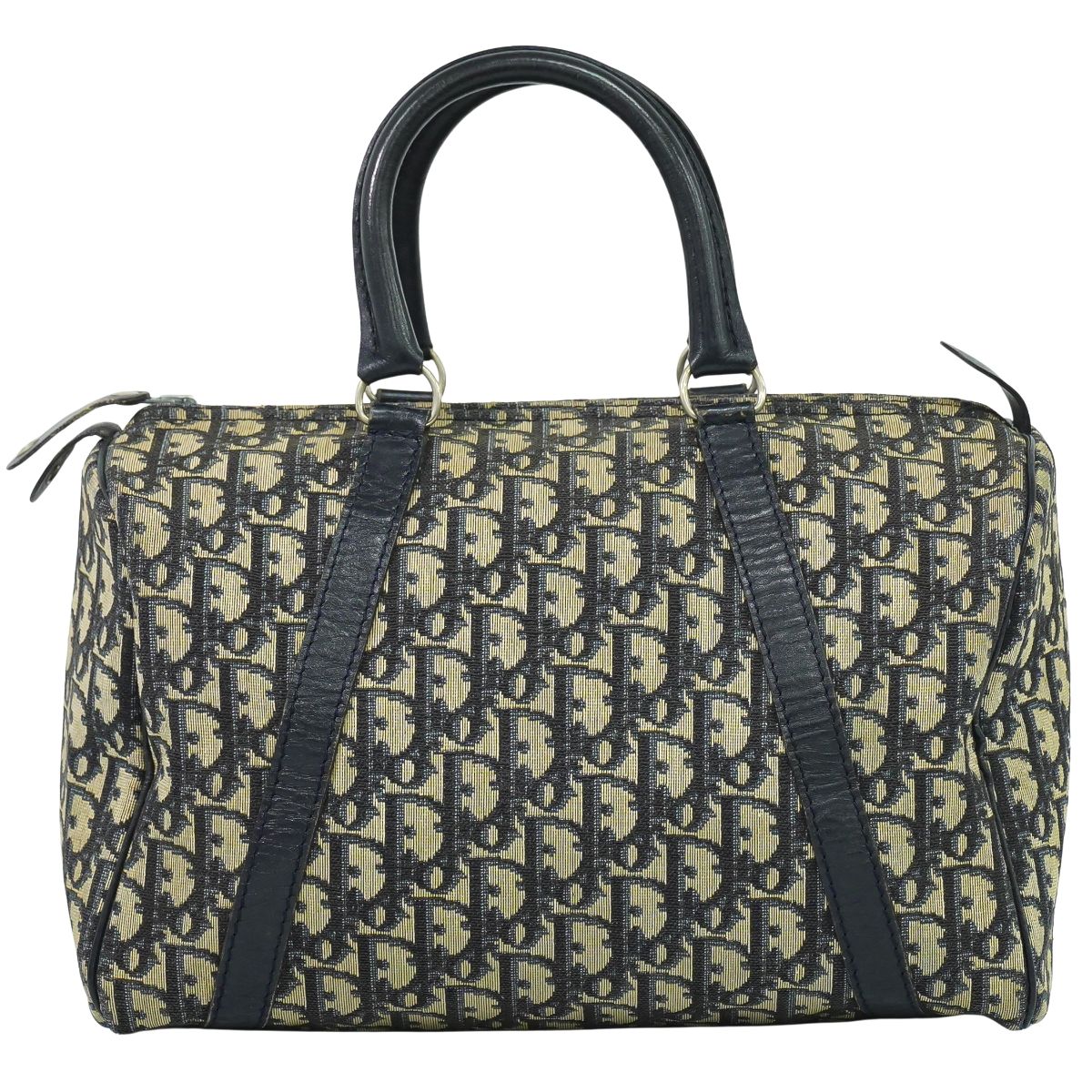 Christian Dior トロッター ミニ ボストンバッグ ネイビー