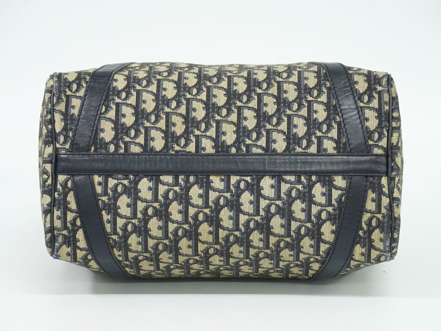 Christian Dior トロッター ミニ ボストンバッグ ネイビー