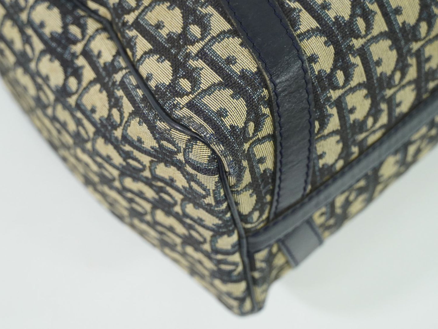 Christian Dior トロッター ミニ ボストンバッグ ネイビー